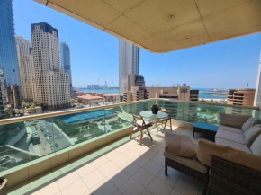 Amazing view- huge balcony- Nr JBR walk and beach